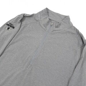 Travis Mathew Fresh Energy 1/4 Quarter Zip Mens Medium Gray Patron Tequila Logo